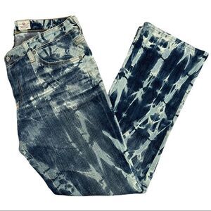 AG Adriano Goldschmied Shibori Dyed Belle Flare Jeans Acid Wash Size 31